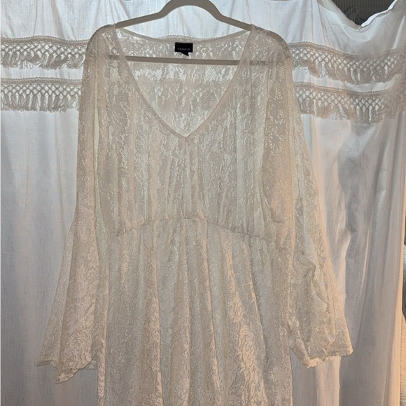 torrid Tops - Torrid White Lace Blouse